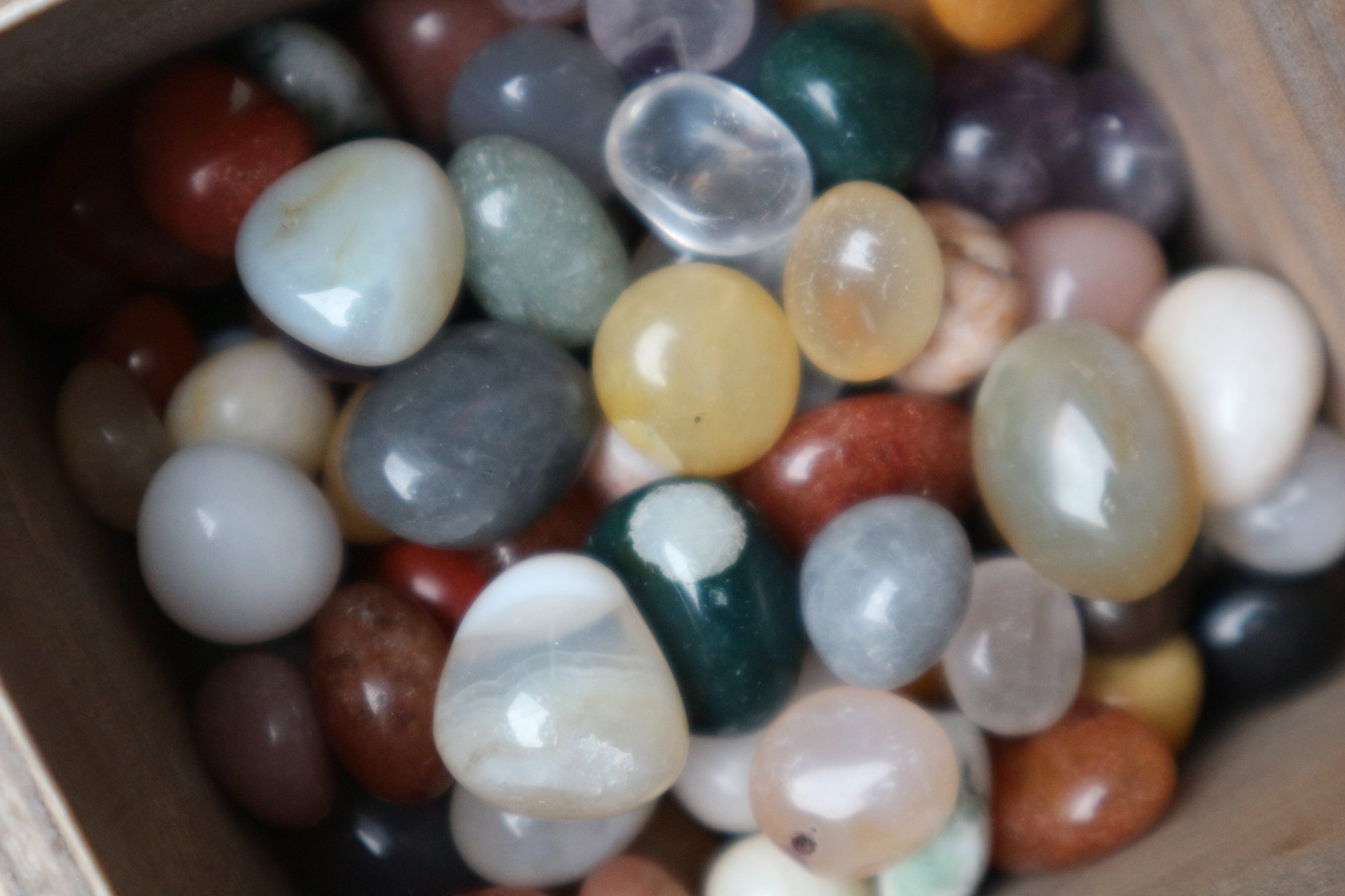 Mix trommelstenen - mini - Afbeelding 1